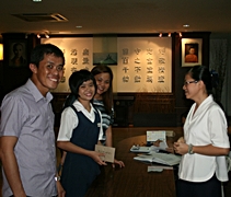 慈幼同學黎子箐，將自己所得的獎學金一半捐給菲律賓的災民。【攝影者：陳毅鋒】