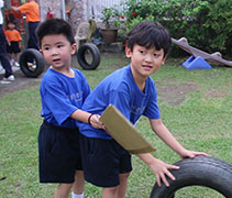 慈濟幼兒園舉辦運動會的初衷是鍛煉幼兒的體魄。每一項運動的設計都符合政府的規定，致力於幫助幼兒的肌肉發展。【攝影者：黃翊晴】