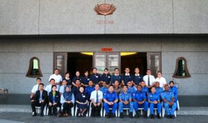 馬來西亞民防部隊與吉打州社險局參訪吉打分會靜思堂。【攝影者：尤靜蓓（慮忱）】